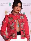 Priyanka Chopra and Nick Jonas at EE British Academy Film Awards in London