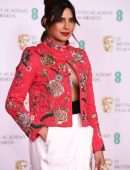Priyanka Chopra and Nick Jonas at EE British Academy Film Awards in London