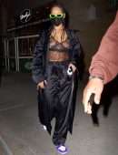 Rihanna in See-Through Top at Wally’s in Beverly Hills