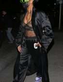 Rihanna in See-Through Top at Wally’s in Beverly Hills