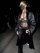 Rihanna in See-Through Top at Wally’s in Beverly Hills