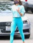 Sara Sampaio Booty, Heading to Pilates in Los Angeles