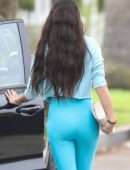 Sara Sampaio Booty, Heading to Pilates in Los Angeles