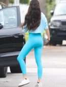 Sara Sampaio Booty, Heading to Pilates in Los Angeles