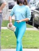 Sara Sampaio Booty, Heading to Pilates in Los Angeles
