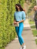 Sara Sampaio Booty, Heading to Pilates in Los Angeles