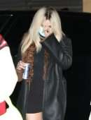 Selena Gomez Leggy and in Sheer Top Out in Malibu