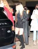 Selena Gomez Leggy and in Sheer Top Out in Malibu