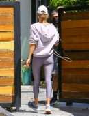 Alessandra Ambrosio Booty, Arriving to Workout in Los Angeles