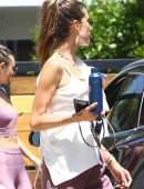 Alessandra Ambrosio and Ludi Delfino Leaving a Workout in West Hollywood
