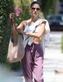 Alessandra Ambrosio and Ludi Delfino Leaving a Workout in West Hollywood