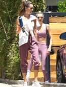 Alessandra Ambrosio and Ludi Delfino Leaving a Workout in West Hollywood