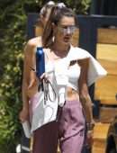 Alessandra Ambrosio and Ludi Delfino Leaving a Workout in West Hollywood