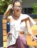 Alessandra Ambrosio and Ludi Delfino Leaving a Workout in West Hollywood