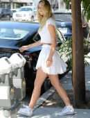 Alexis Ren Leggy in Skirt Out in West Hollywood