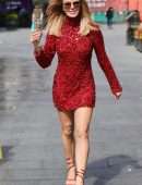 Amanda Holden Leggy at Global House in London