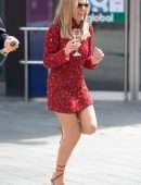 Amanda Holden Leggy at Global House in London