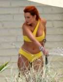 Bella Thorne Flaunts her Stunning Body and Booty in Yellow Bikini in Miami