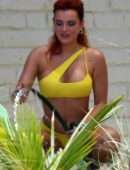 Bella Thorne Flaunts her Stunning Body and Booty in Yellow Bikini in Miami