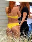 Bella Thorne Flaunts her Stunning Body and Booty in Yellow Bikini in Miami