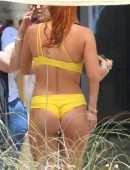 Bella Thorne Flaunts her Stunning Body and Booty in Yellow Bikini in Miami