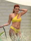 Bella Thorne Flaunts her Stunning Body and Booty in Yellow Bikini in Miami