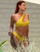 Bella Thorne Flaunts her Stunning Body and Booty in Yellow Bikini in Miami