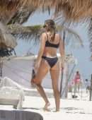Brandi Cyrus in a Black Bikini as she hits the Beach in Mexico