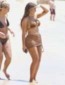 Chloe Ferry in Latex Bikini with Friend Bethan Kershaw in Portugal