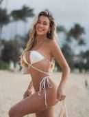 Cindy Prado Booty in a Tiny White Bikini