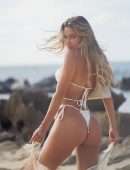 Cindy Prado Booty in a Tiny White Bikini