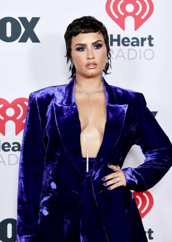 Demi Lovato at 2021 iHeartRadio Music Awards in Los Angeles