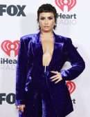 Demi Lovato at 2021 iHeartRadio Music Awards in Los Angeles