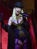Denise Van Outen Performing at Proud Embankment in London
