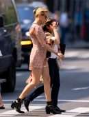 Diane Kruger Leggy, Out with a Friend in NYC