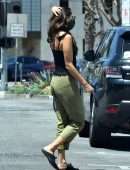 Eiza Gonzalez Outside Alfred's in West Hollywood