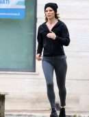 Emilia Fox on the Set of TV Series Signora Volpe in Rome