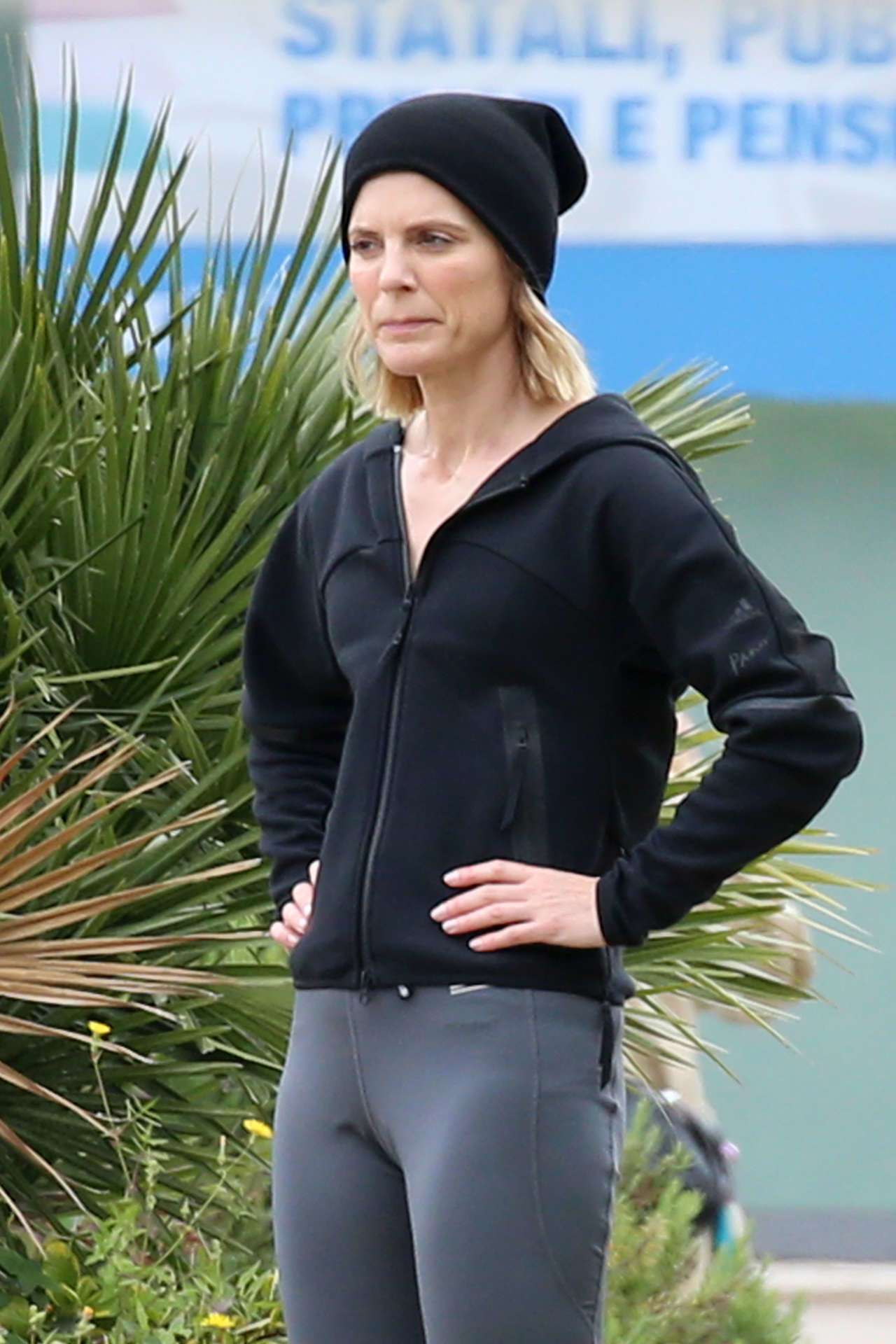 Emilia Fox on the Set of TV Series Signora Volpe in Rome