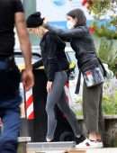 Emilia Fox on the Set of TV Series Signora Volpe in Rome