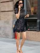 Famke Janssen Leggy, Out in NYC