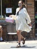 Gal Gadot Outside a Bakery in Los Angeles