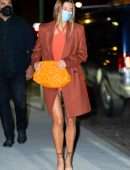 Hailey Baldwin Leggy, Out at Night in NYC