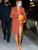 Hailey Baldwin Leggy, Out at Night in NYC