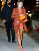 Hailey Baldwin Leggy, Out at Night in NYC
