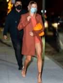 Hailey Baldwin Leggy, Out at Night in NYC