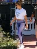 Jennifer Lopez Sneaks Out of Anatomy Gym in Miami Beach