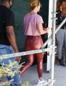 Jennifer Lopez Booty, Outside a Gym in Miami