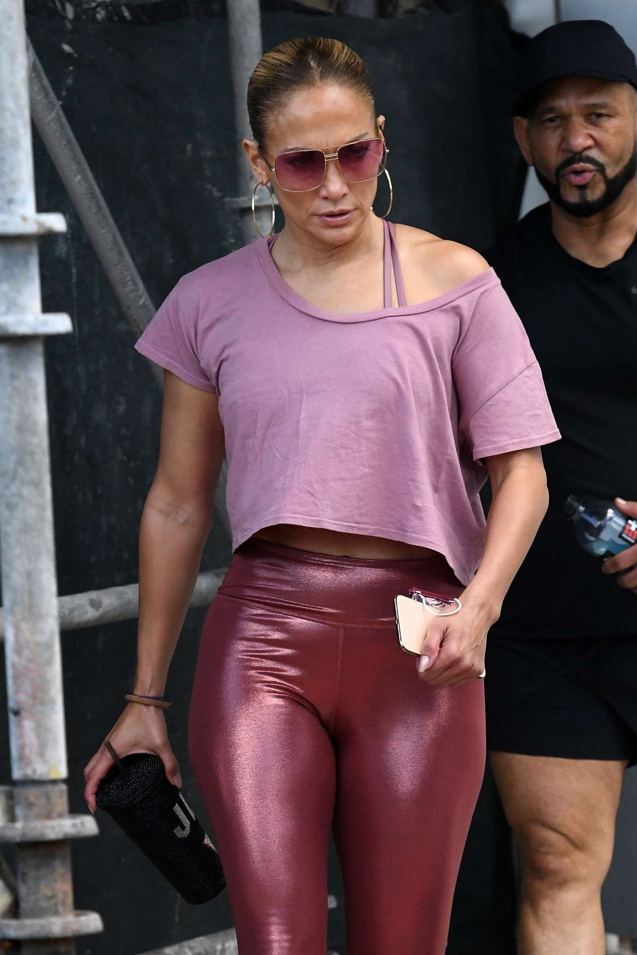 Jennifer Lopez Booty, Outside a Gym in Miami