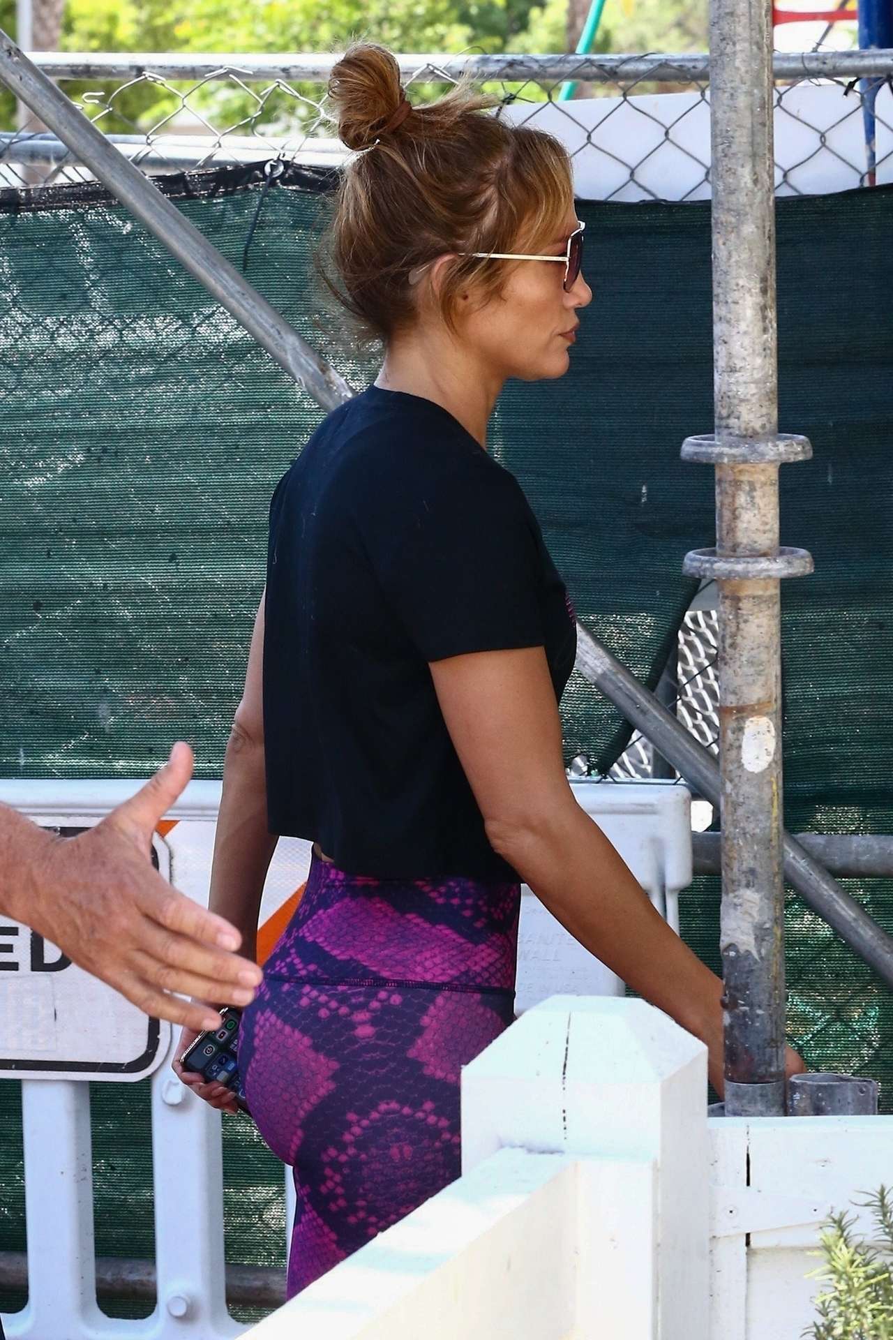 Jennifer Lopez Booty, Outside a Gym in Miami