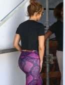 Jennifer Lopez Booty, Outside a Gym in Miami